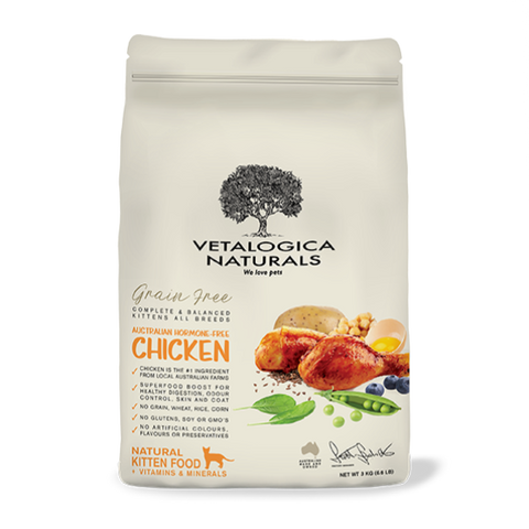 Vetalogica Naturals Grain Free Dry Kitten Food Farm-Fresh Chicken