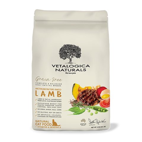 Vetalogica Naturals Grain Free Lamb Adult Cat Food
